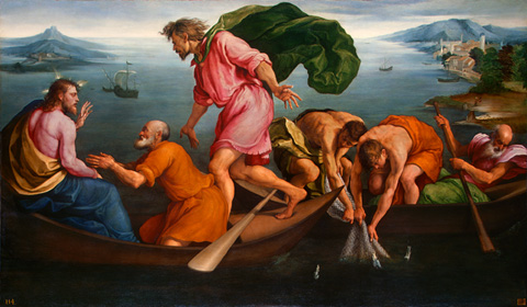 Jacopo da Ponte la pesca miracolosa